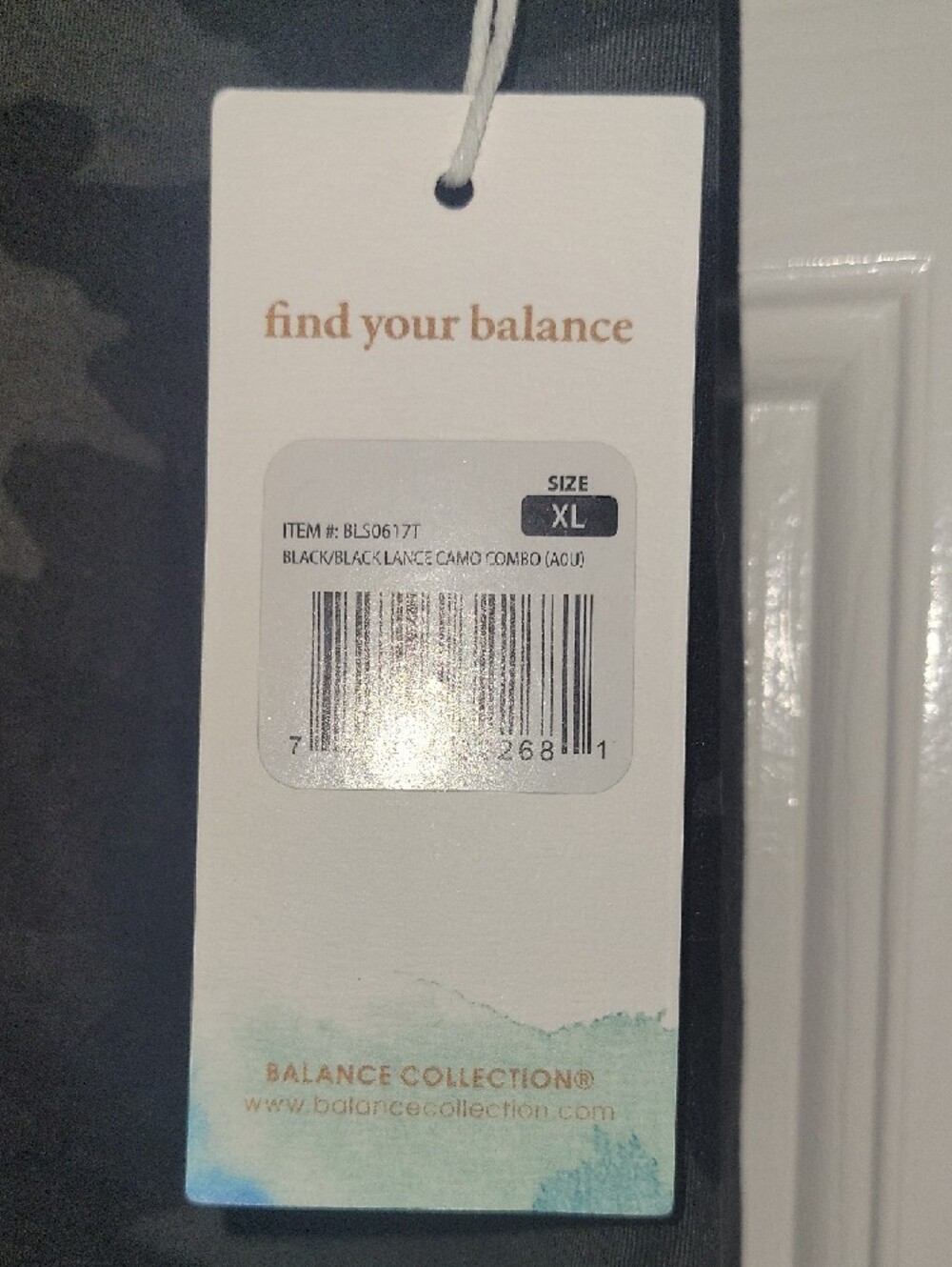 Balance Collection Black and Gray Camouflage Active Shorts NWT - Picture 3 of 4